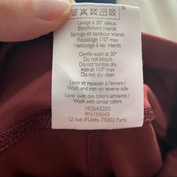 Sezane EPS Mauve Pink High Waisted Leggings Size XS - Picture 9 of 12